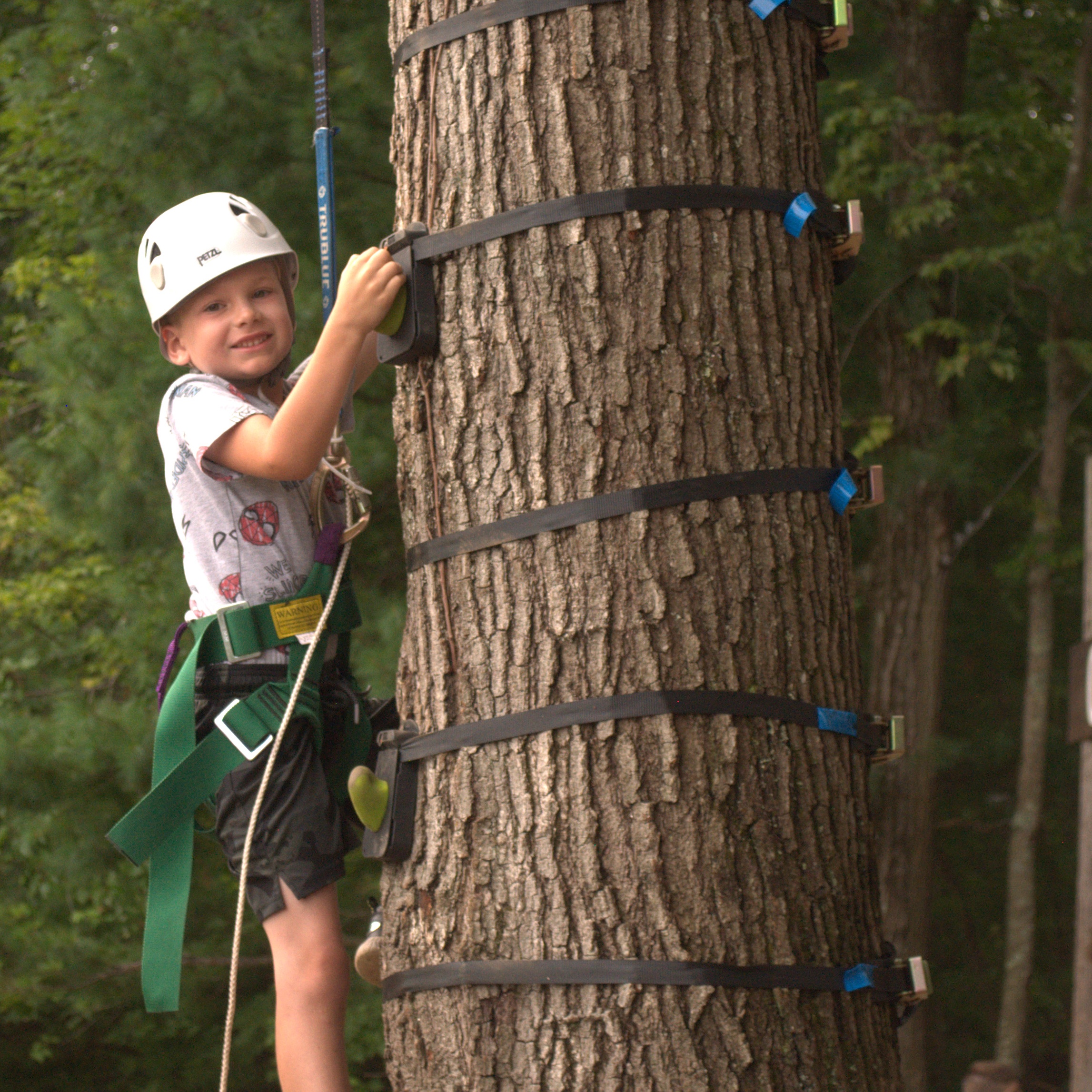 New outdoor tree-climbing elements at our Franklin Y – Hockomock Area YMCA